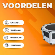 Puppybox - Puppyren - Puppytent - Puppy uitloop ren - Hondenren - Hondenbox met Opbergzakken en Waterdichte Basis - Ook Geschikt voor Katten - 120x120x64,5 cm