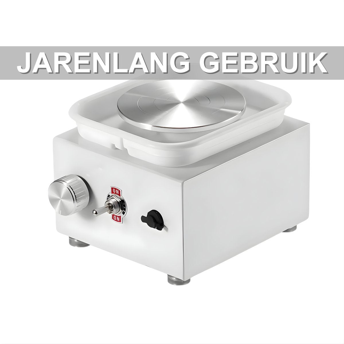 Elektrisch Mini Aardewerkdraaiwiel – Draaischijf - Pottenbakkersschijf - Voor Thuis & DIY – Wit