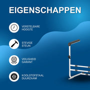 Opstahulp - Veligheidsgreep - Hulpmiddelen - Bed beugel - Bedsteun - Voor Ouderen & Zwangere Vrouwen - In Hoogte Verstelbare - Wit