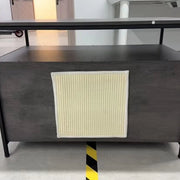 Houten Kattenbak Tavien - Verborgen Kattenbak Meubilair met Plank - Opbergkast voor Binnen - Huisdier Krat en Bijzettafel - Voor huisdieren - Bruin