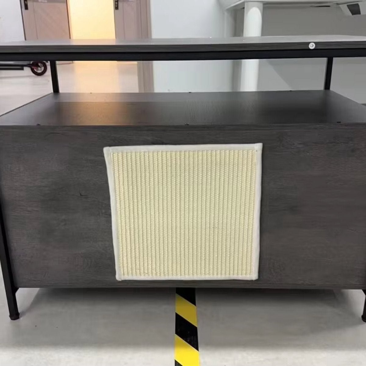 Houten Kattenbak Tavien - Verborgen Kattenbak Meubilair met Plank - Opbergkast voor Binnen - Huisdier Krat en Bijzettafel - Voor huisdieren - Bruin