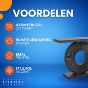 Moderne Haltafel Zaro - Consoletafel 100cm - Wandtafel - Geschikt voor Gang of Woonkamer - Wit