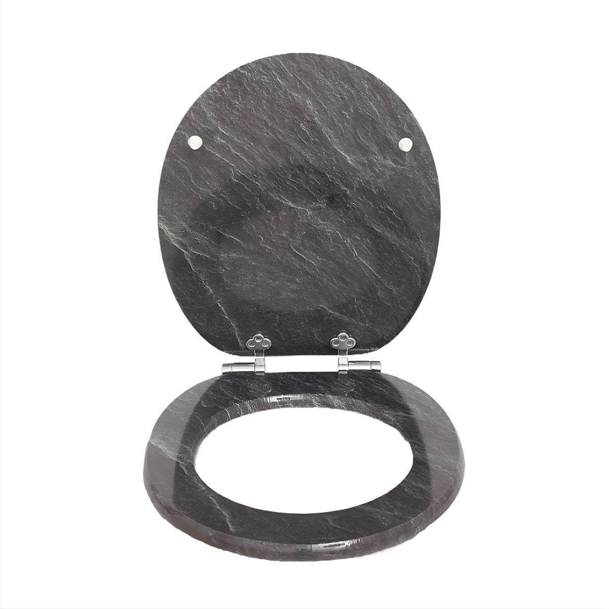 WC-bril - Toiletbril – Voor Toilet & Badkamer – Soft-Close - Grijs
