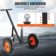 Camping Aanhanger – 454kg Verstelbare Caravan Trailer – Voor Tent of Bagage Transport