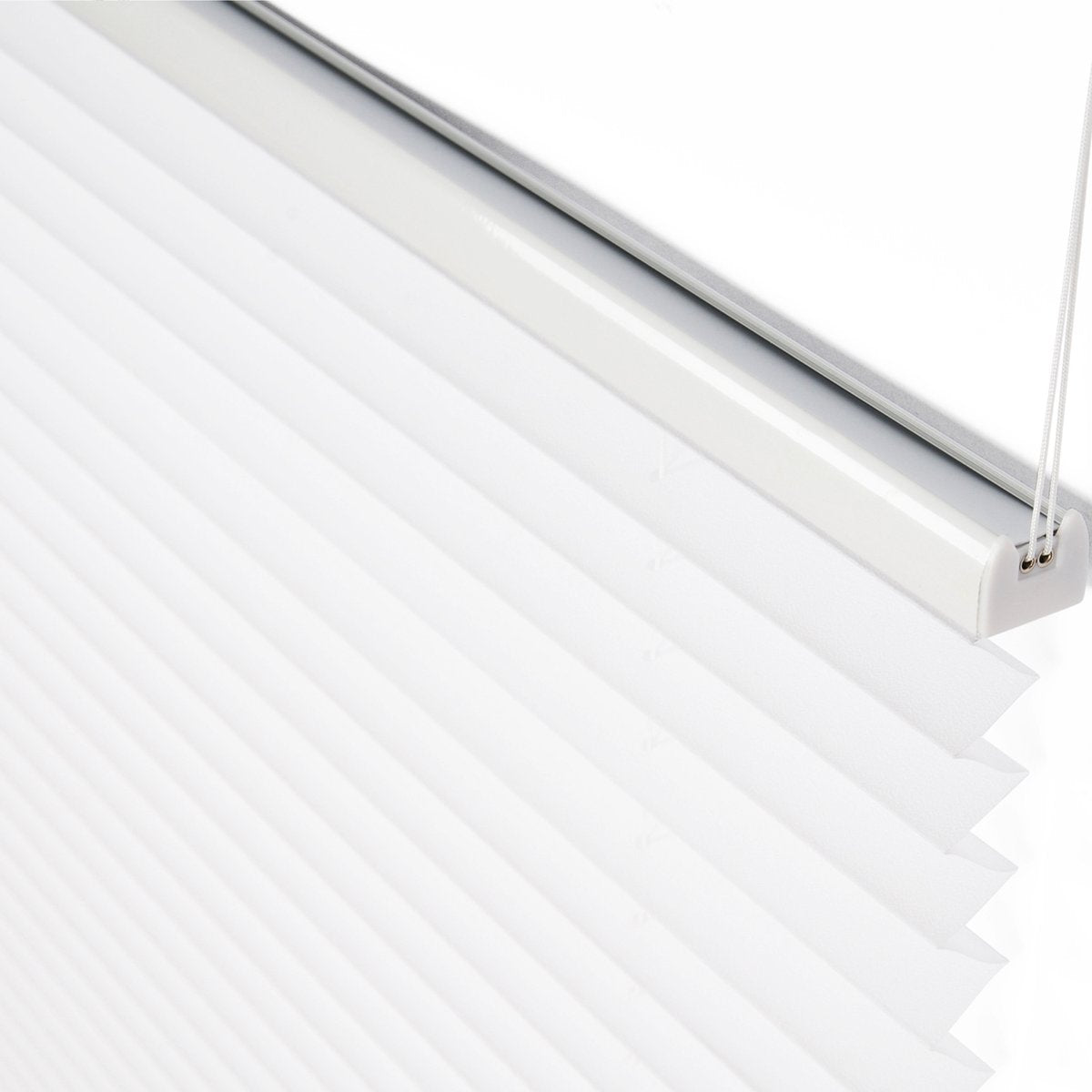 Happyment Luxe Jaloezieën - Rolgordijn Wit - 85x220cm - Isolerend - Zonder boren - Polyester