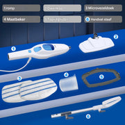 Elektrische Stoommop Tavien - 12 in 1 - 120 Graden Draaibare Kop voor Vloerreiniging - 5000W Stoomreiniger met 400ml Watertank