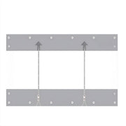 Zeildoek 300x400cm - Verranda - Dekzeil - Overkapping - Voor Terras, Pergola & Tuinhuis - Waterdicht - Wind - Donkergrijs