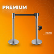 Afzetkoord - 2 meter - Afzetpalen - Afzetlint - 285x285mm - Wachtrij Stanchion Barrières - 2M Touw - 2 Paaltjes