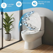 WC-bril - Toiletbril – Voor Toilet & Badkamer – Soft-Close - Ureum-Kunststof - Met print
