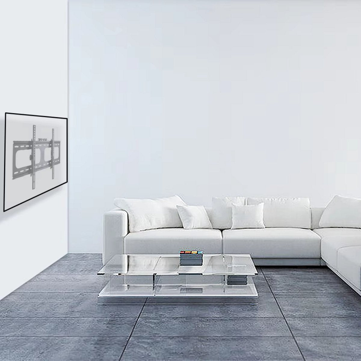 TV muurbeugel - Voor 26"-75" - Kantelbaar - Ultra Slim & ruimtebesparend - Statief - Zwart