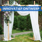 Bruiloft decoratie - Rozenboog - Buitenluifel - Versiering - Multifunctioneel voor ceremonies en feesten - Massief hout - 3x3 meter