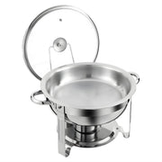 Chafing dishes - Voedselverwarmer - Buffet warmer - Voor buffet en voedselverwarming - Met deksels - Set van 2 stuks - Zilver
