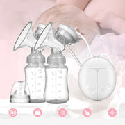 Happyment Dubbel Elektrische Borstkolf - Borstkolf Handsfree - Borstvoeding - Baby - BPA Vrij