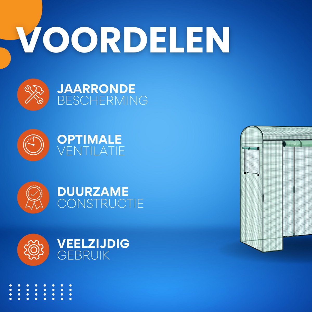 Foliekas Tuinkas - Winterbestendig - PE-folie 135 g/m² - Kweekhuis - Broeikas - Kweekkast voor tomaten & klimplanten - 200x66x170cm Groen