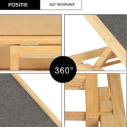 Massief Houten Hondenladder Zyren - 4-in-1 Verstelbaar - Antislip Tapijt - Veiligheidsladder voor Huisdieren