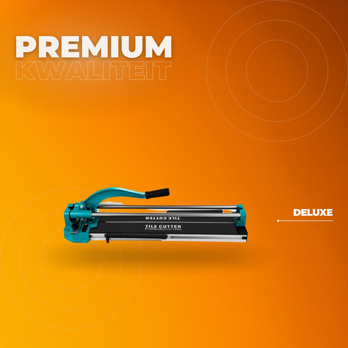 Tegelsnijder PRO - 600mm - Handmatige Tegelsnijmachine - Vloertegel - Dubbele Rail - Tile Cutter