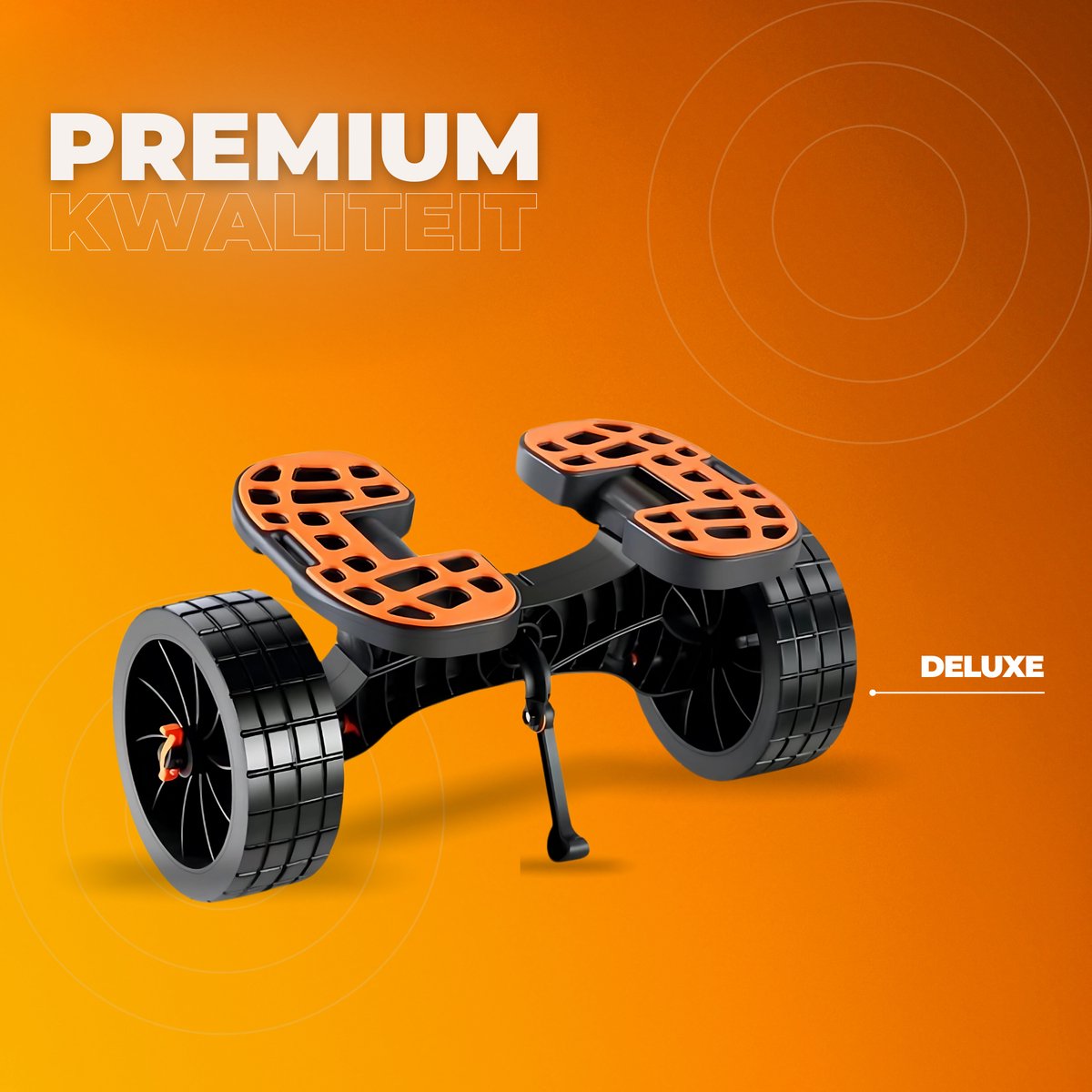 Kajak trolley - Voor SUP, Kano, Kayak, Surfplank - Surf trolley - Opvouwbare Kano trolley - PU Banden - 145kg draagvermogen