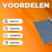 Luxe Buitentapijt - Voor binnen en buiten - 400x180cm Tuintapijt - Terrastapijt - Buiten tapijt - Blauw