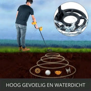 Metaaldetector waterdicht - Hoofdtelefoon - Voor volwassenen en kinderen - Met schep