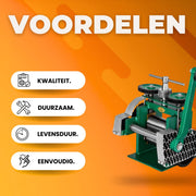 Combi handwalserij - Walserij - 120mm - Metalen - Instelbare dikte - Voor sieraden, metaal en plaatbewerking - Handmatig