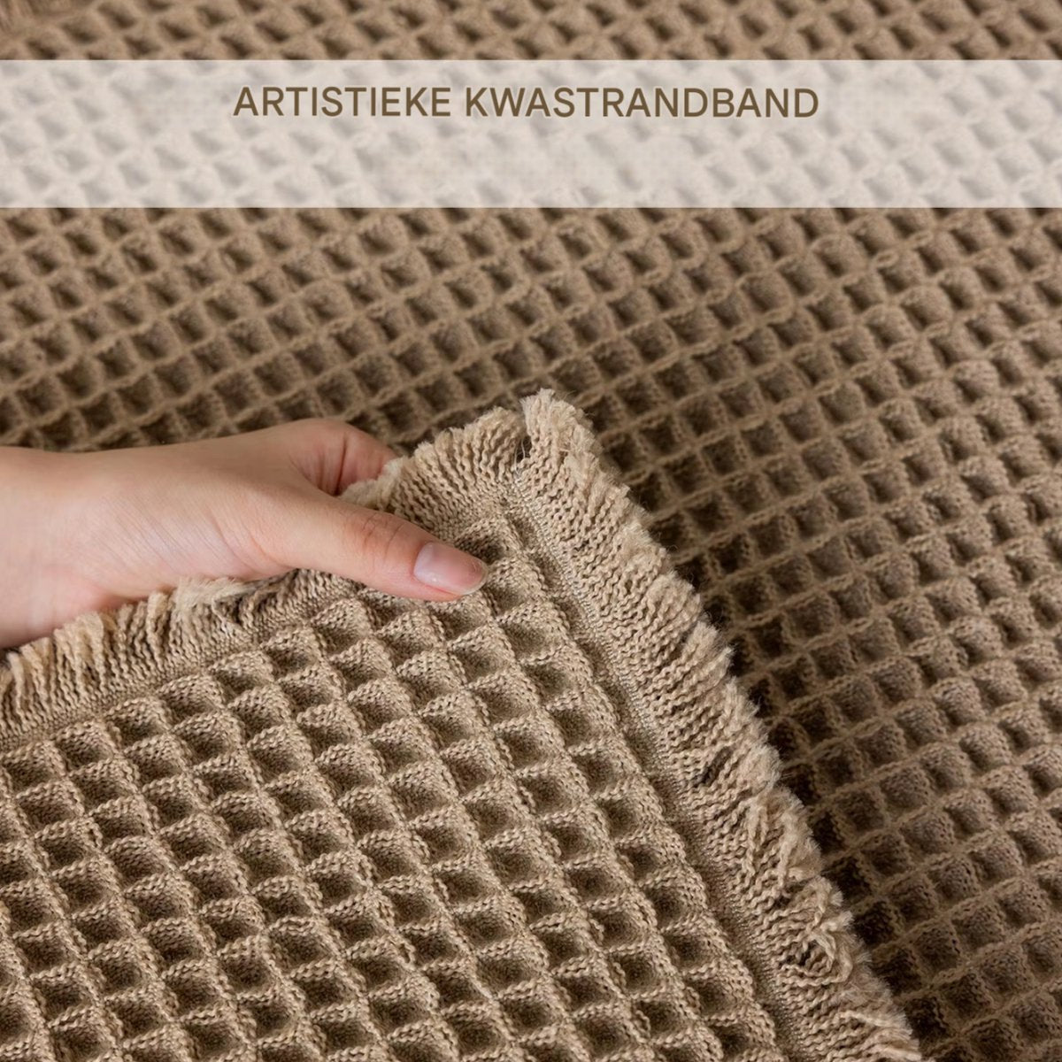 Badmat voor badkamer - Douchemat - Beige - 50x80cm - Absorberend & antislip - Boho stijl