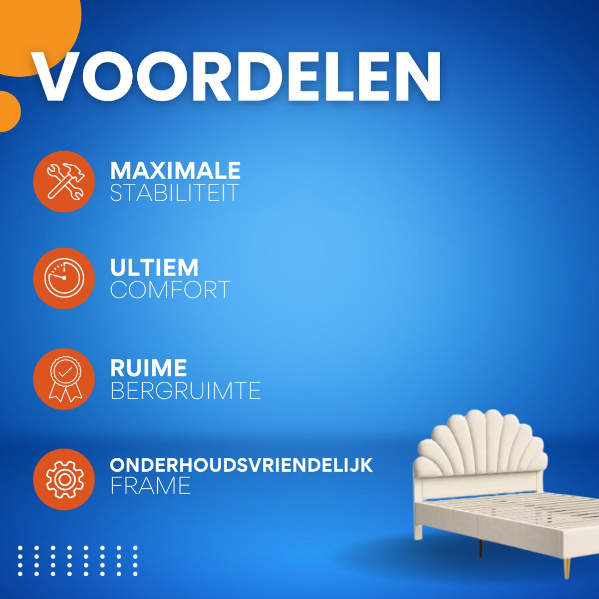 Eenpersoonsbed 140 x 200 cm - Voor meisjes - Met lattenbodem - Zonder matras - Twijfelaar - Beige