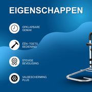 Bedhek - Bedbeugel - Bedrail - Bedrand - Senioren - Ouderen - In Hoogte Verstelbare - Valpreventie - Tot 50cm verstelbaar