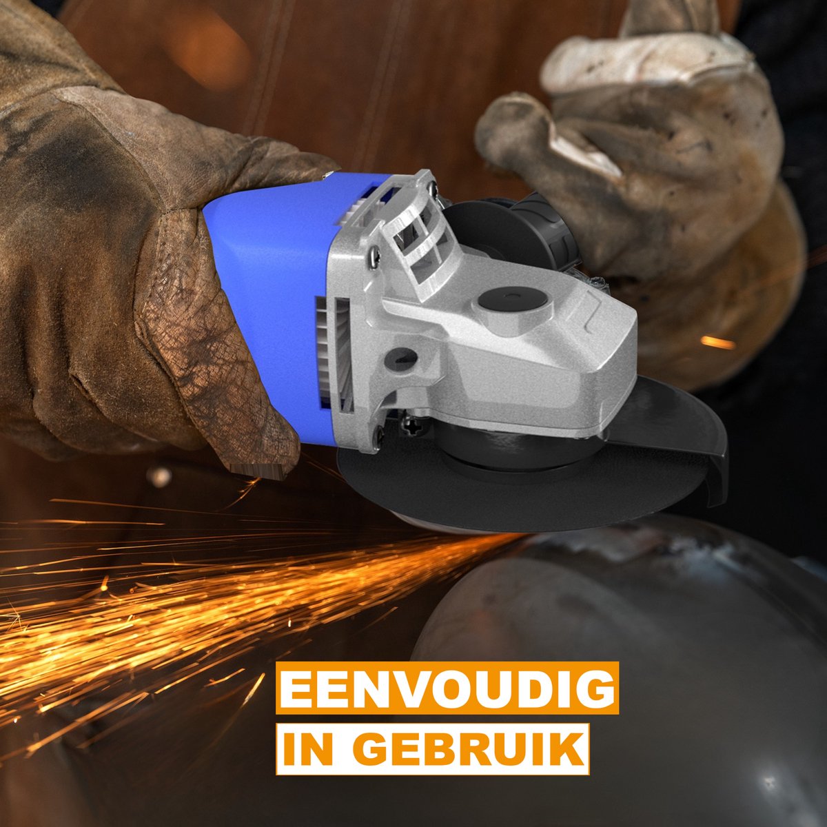 Krachtige Haakse Slijper Tavien - 115mm - 4,5 Inch - 5000W 12000 RPM Elektrische Slijpschuurmachine voor Metaal en Tegelsnijden - M14