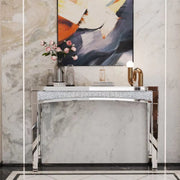 Consoletafel Blingi - Haltafel - Wandtafel - Zilver - Sidetable - 120cm - Modern