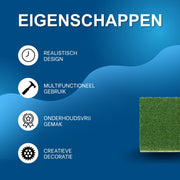 Kunstgrasmat - Voor buiten - 50x200cm - Vloerdecoratie - Tuin