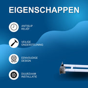 Toilet wandbeugel - Voor badkamer en toilet - Handgreep - 60cm - Steunbeugel met antislip - Ouderen- WC
