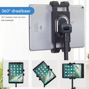Vloerstandaard Vaylen - voor tablet en telefoon - Statief 4,5-12,9 inch - Beugel standaard - In hoogte verstelbaar