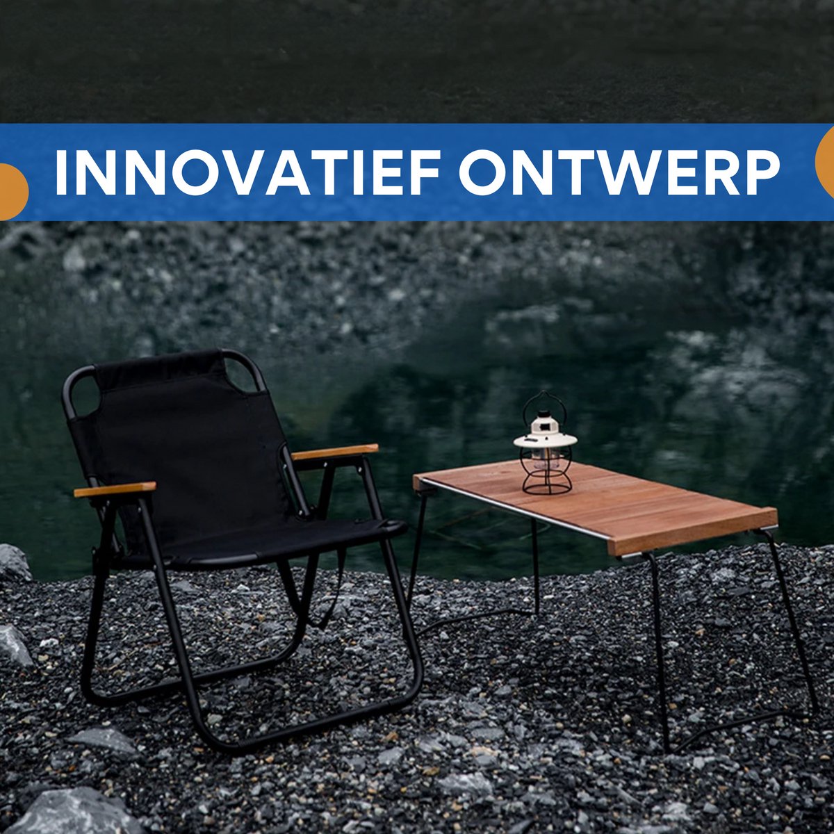 Opvouwbare campingtafel - Inklapbaar - Picknick en barbecue - Compact