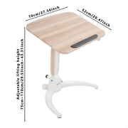 Laptop stand - Bed tafel - Bijzettafel - Laptoptafel - Voor thuis of kantoor - Inklapbaar bureau voor laptop - Houtkleurig