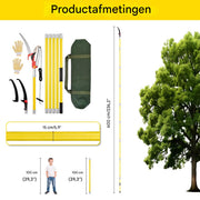 Telescopische takkenzaag - Geel - Takkenschaar - Snoeizaag - 8 meter - Verstelbare lengte - Voor tuin