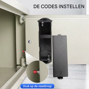 Brandwerende kluis - 8,5L Digitale Beveiligingskluis Tavien - Geldkluis & Waardekist - Anti-Diefstal Beveiligingskluis voor Kantoor en Thuis