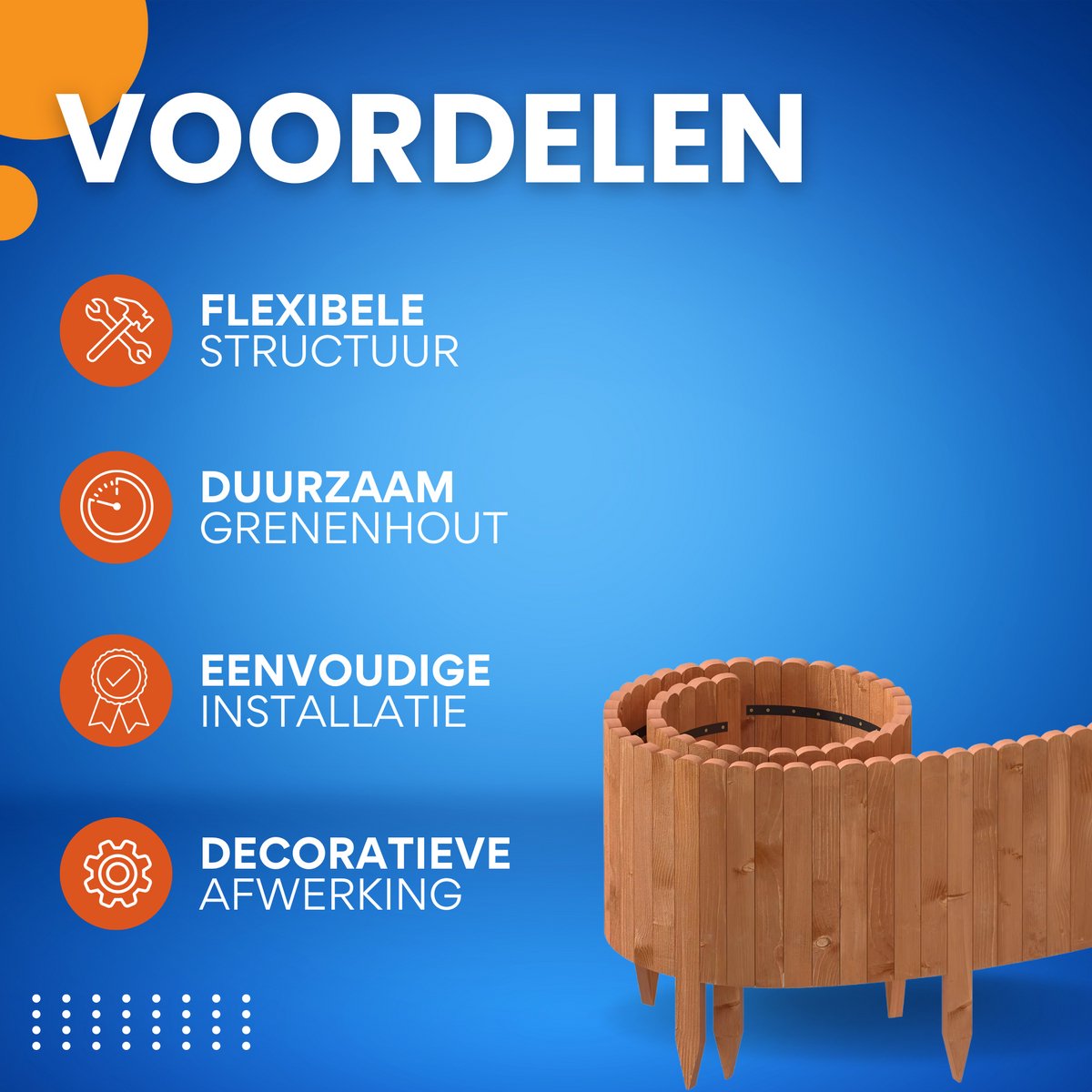 Tuin Gras Gazon Rand - Flexibele Houten Border voor Tuinhek - Tuinafboording voor Outdoor Landschap & Tuindecoratie - 203x60x1.4cm Bruin