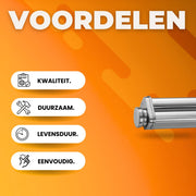 Pastamachines Set - Pastamaker - 3-Delig RVS - Met Reinigingsborstel - Voor Spaghetti