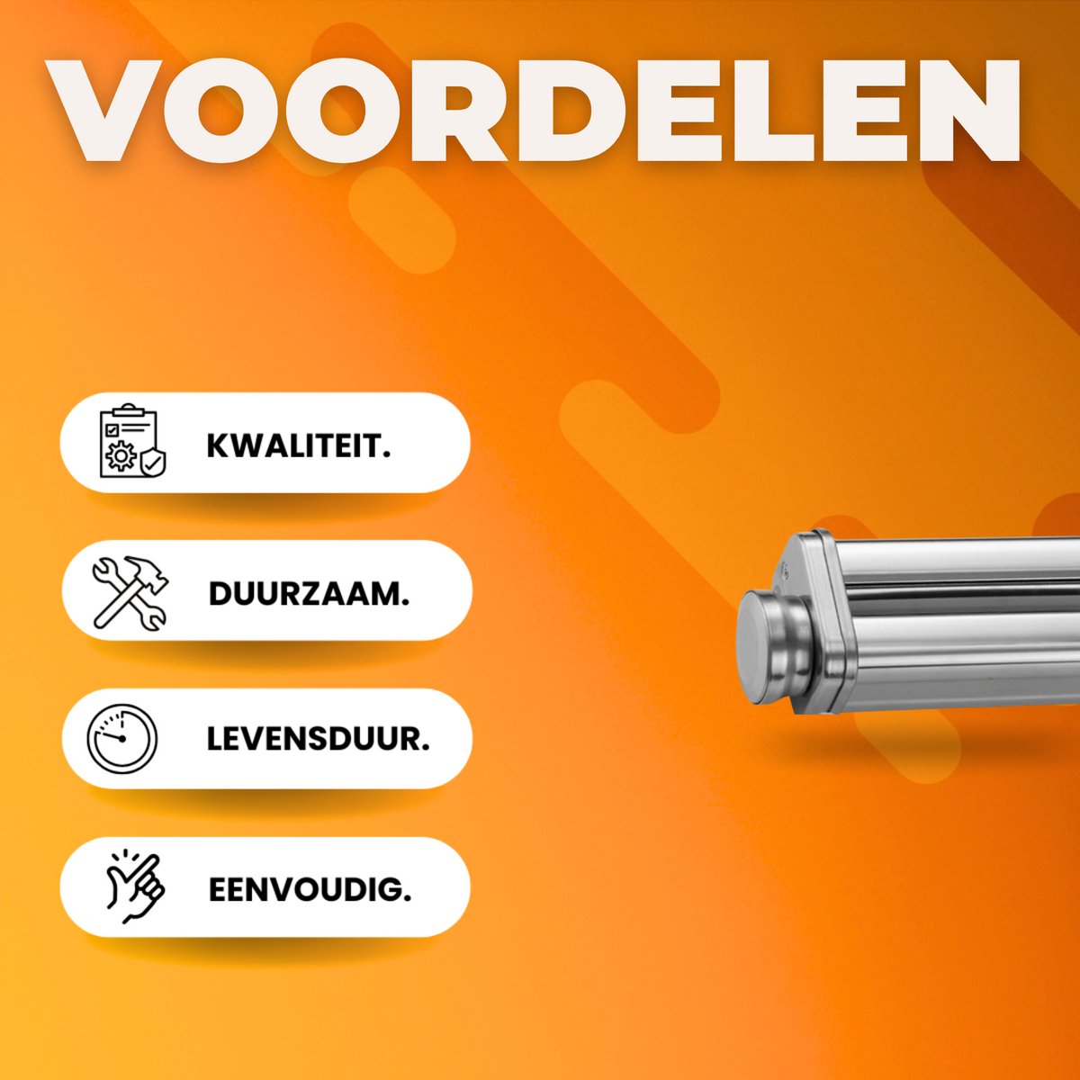 Pastamachines Set - Pastamaker - 3-Delig RVS - Met Reinigingsborstel - Voor Spaghetti