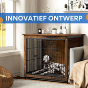 Vintage Hondenbench - 63cm - Hondenhok - Metaal - Kennel