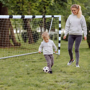 Opvouwbaar Voetbaldoel - Voetbalgoal - Voor Kinderen - Buitenspeelgoed - 305 X 201 cm - Zwart