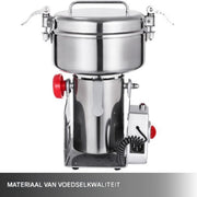 Happyment Elektrische Graanmolen PRO - Moutmolen - Handmolen - RVS - Verwerking- 1000GR