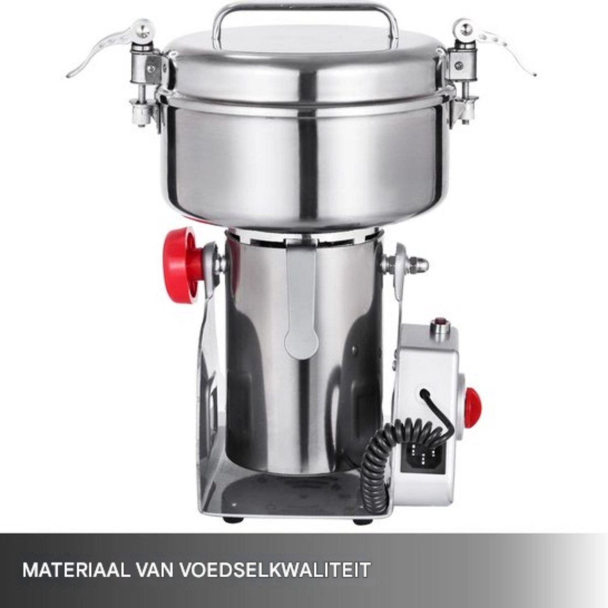 Happyment Elektrische Graanmolen PRO - Moutmolen - Handmolen - RVS - Verwerking- 1000GR
