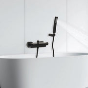 Badkraan - Met waterval - Voor badkamers - Luxe uitstraling met warm/koudfunctie - Zwart