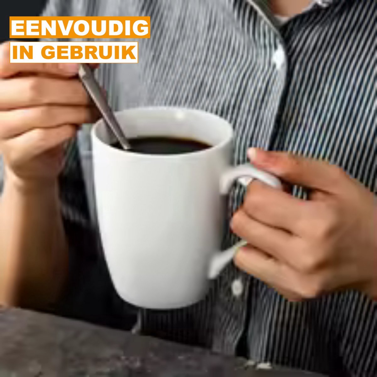 Majestic Mokken set van 6 - 360ml - Koffiemokken - Melkbeker - Met oor