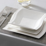 Essenza Exquisite Bordenset – 6 persoons – Wit Keramisch – Dinerborden – Ontbijtborden