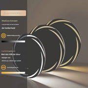 Ronde Badkamerspiegel Nero - Met verlichting - 60cm - Voor Badkamer, Make-up & Wandmontage - Dimbaar licht