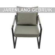 Fauteuil- Voor Woonkamer - Moderne Lounge - Stof /Grijs