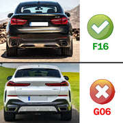 Achterspoiler - Voor BMW X6 F16 2015-2019 - Auto accessoires - Dakspoiler - Kofferbakspoiler - Gloss Zwart
