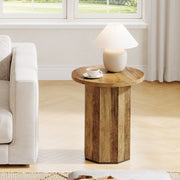Ronde bijzettafel - Voor Woonkamer - Bank - Binnen - Bruin